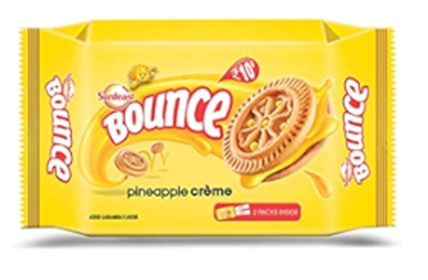 Sunfeast Bounce Biscuits Pineapple Cr�me Pack, 78g