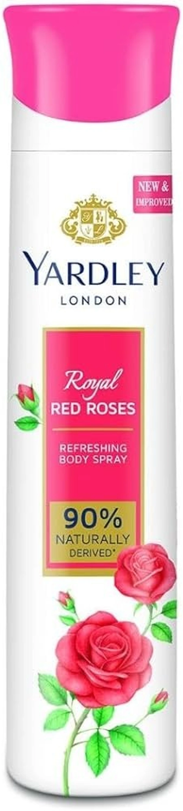 Yardley London Royal Red Roses Refreshing Body Spray, 150ml