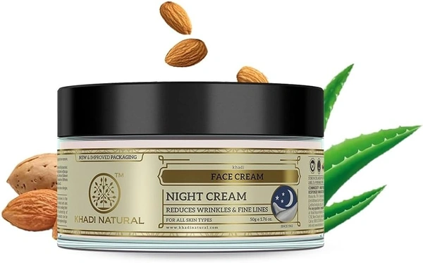 Khadi Herbal Night Cream, 50g