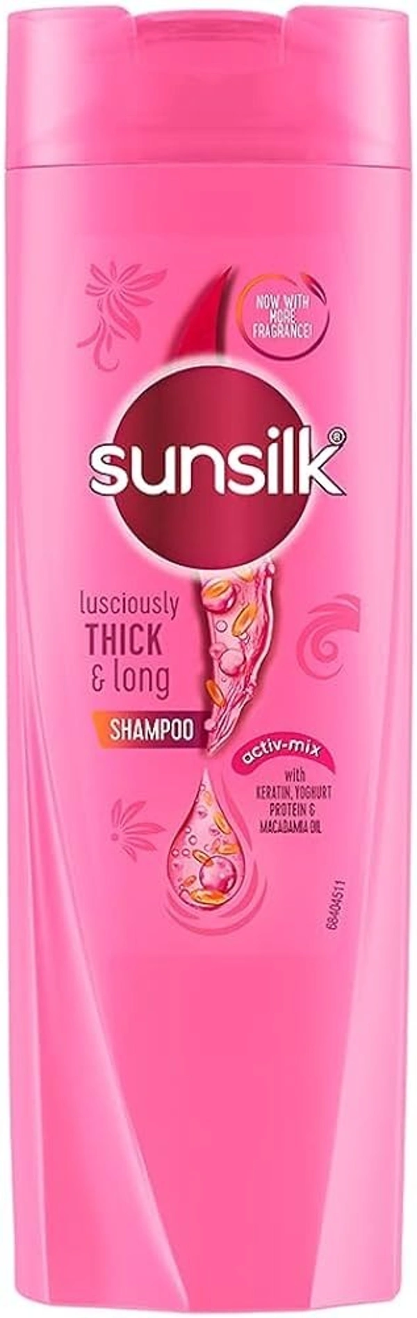 Sunsilk Shampoo Thick& Long Keratin, Yoghurt Protien Macadamia Oil, 80ml