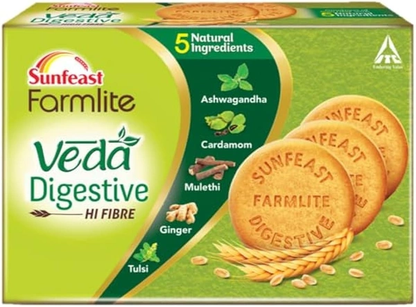 Sunfeast Farmlite Veda Digestive High Fibre, 250g