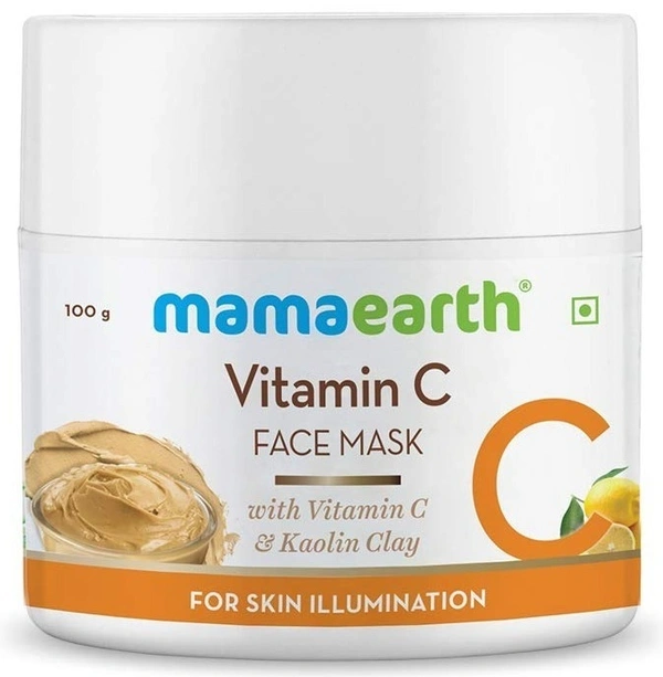 Mamaearth Vitamin C Face Mask with Vitamin C and Kaolin Clay for Skin Illumination, 100g