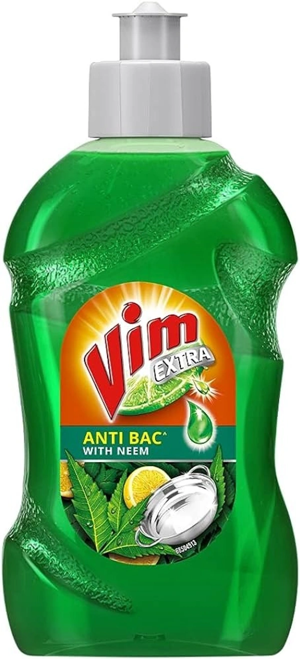 Vim Extra Dishwash Liquid Anti Bac With Neem, 250ml