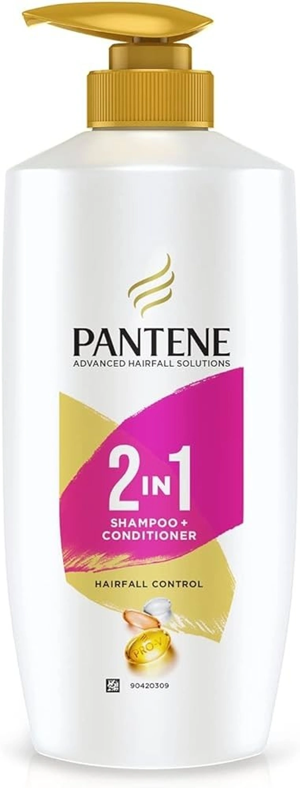 Pantene In Shampoo + Conditioner Hair Fall Control, 650ml