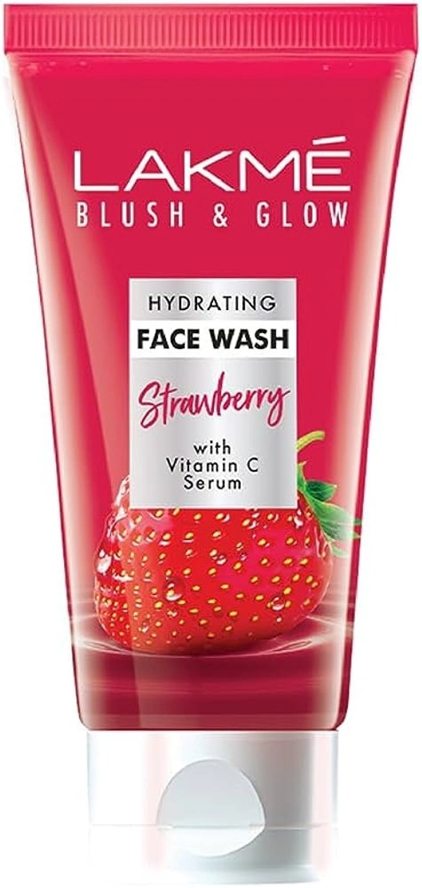 Lakme Blush&Glow Strawberry Cream Face Wash, 100g