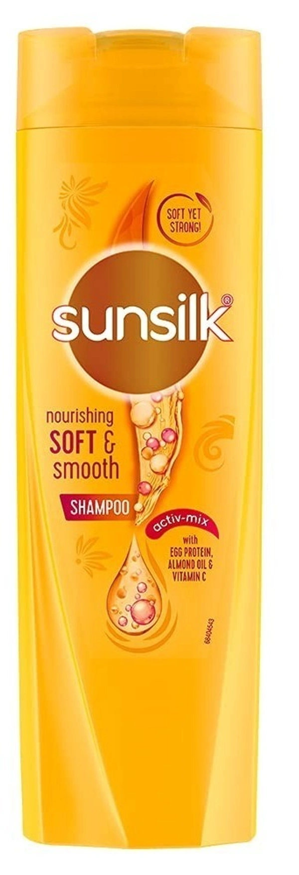 Sunsilk Shampoo Nourishing Soft& Smooth With Egg Protien Almond Oil& Vitamin C, 180ml