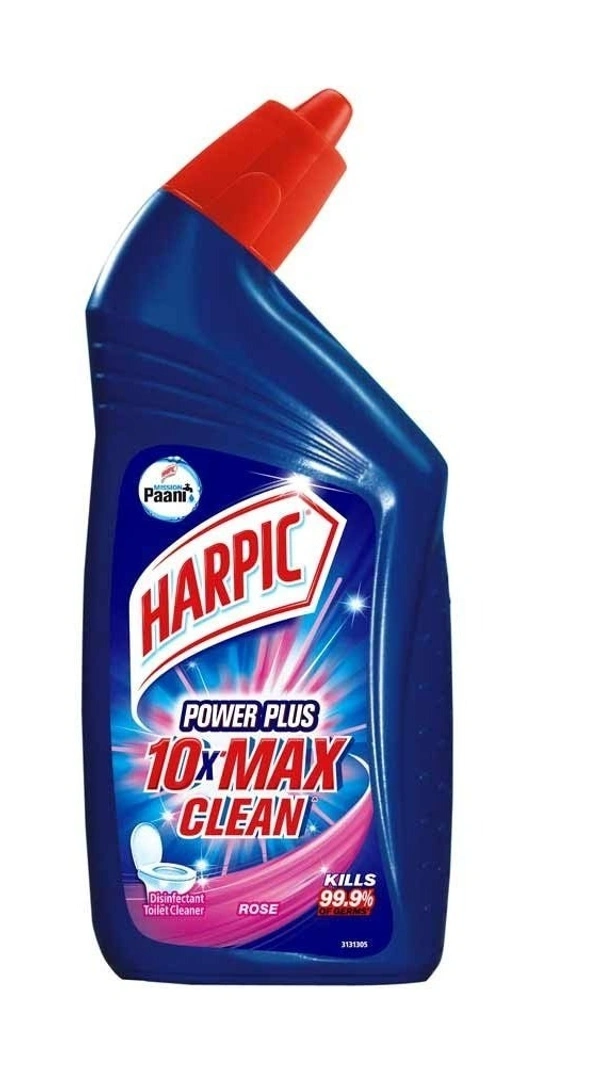 Harpic Power Plus Stain Removal Rose Disinfectant Toilet Cleaner, 500ml