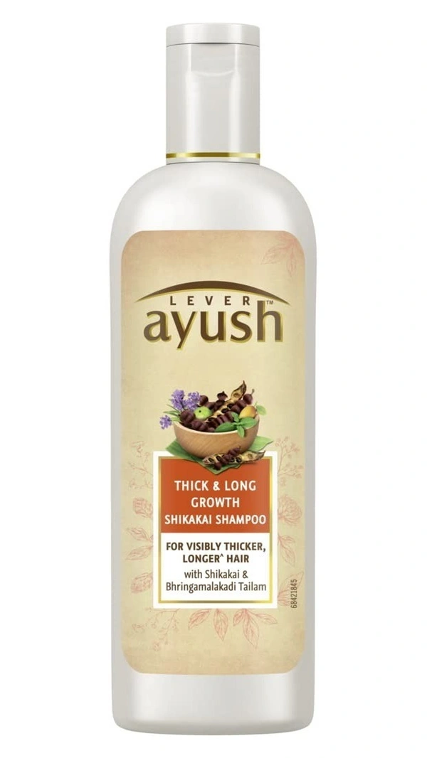 Lever Ayush Thick& Long Growth Shikakai Shampoo, 175ml