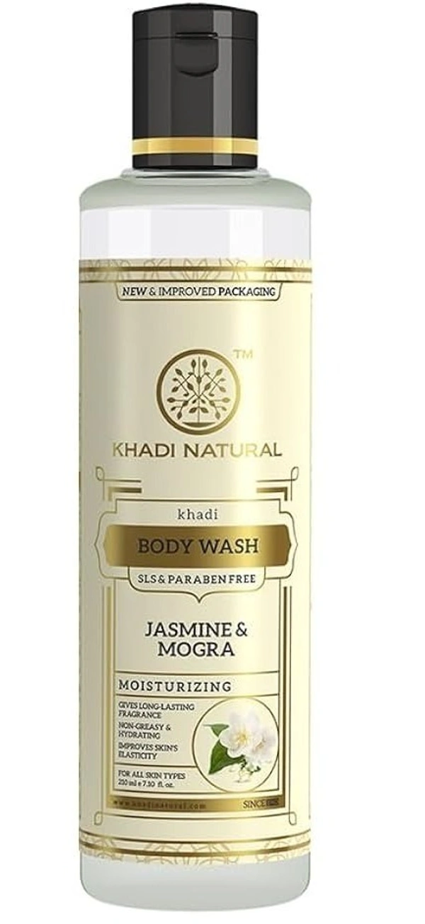 Khadi Herbal Jasmine Mongra Body Wash, 210ml