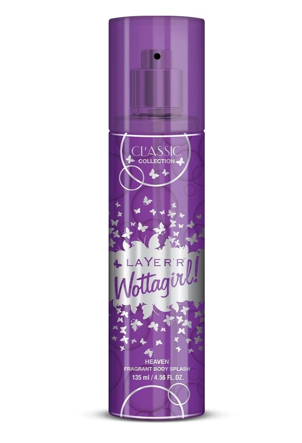Layer'R Wottagirl Classic Collection Heaven Fragrant Body Splash, 135ml