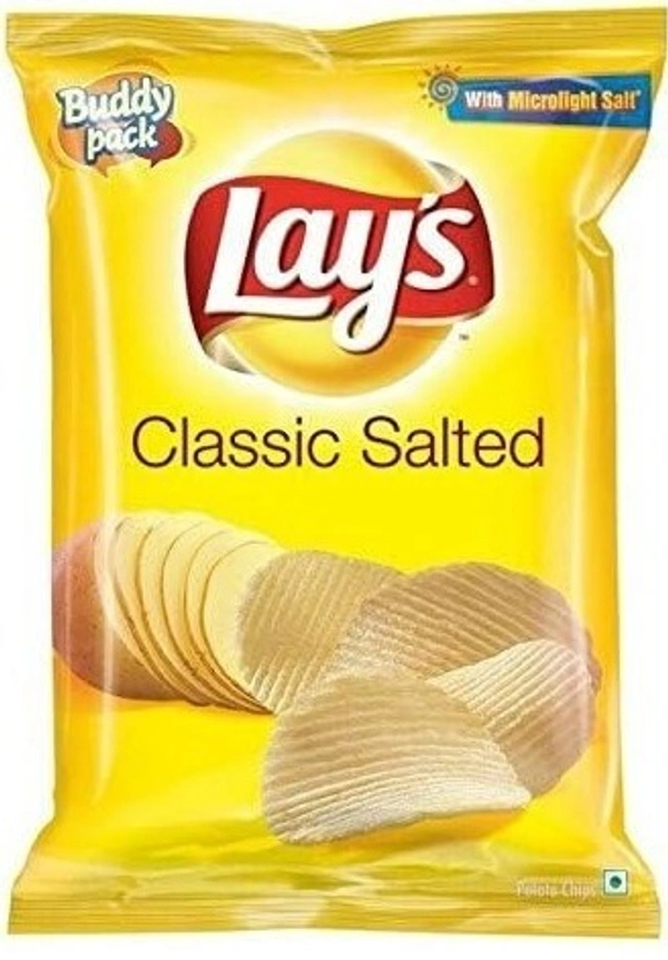 Lay's Simple Classic Salted Potato Chips Packet, 52g