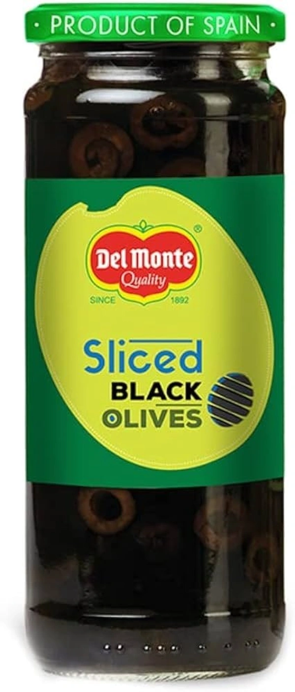 Del Monte Pitted Black Olives, 450g