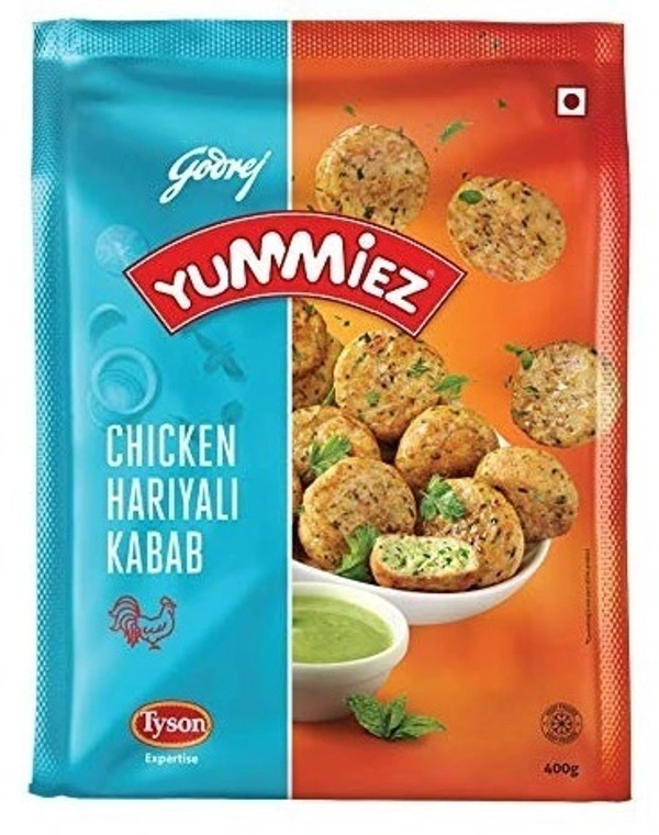 Yummiez Royale Chicken Hariyali Kabab, 400g