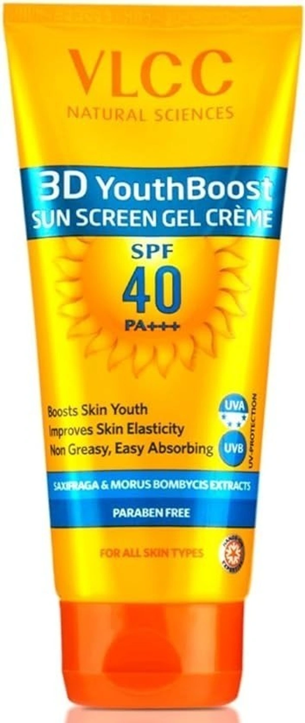 VLCC 3D Youth Boost Sun Screen Gel Cream, 50g