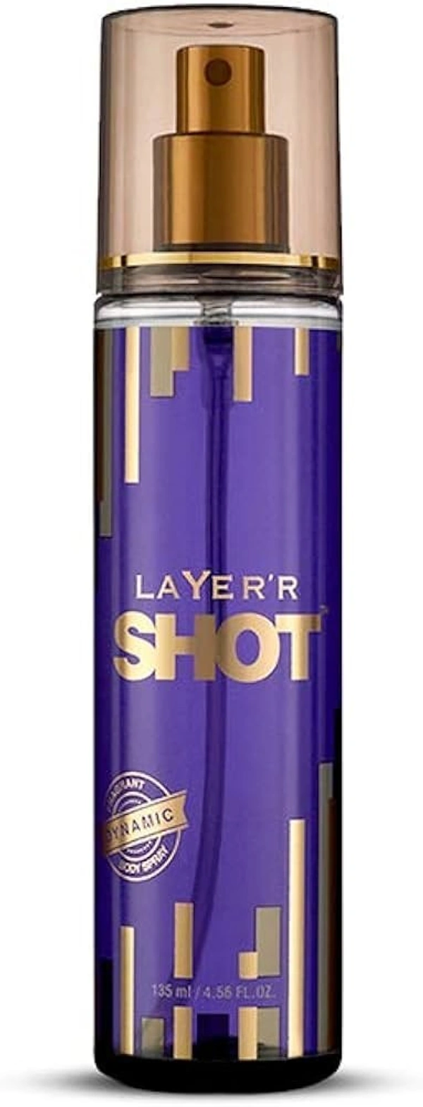 Layer'R Shot Fragrant Dynamic Body Spray, 135ml