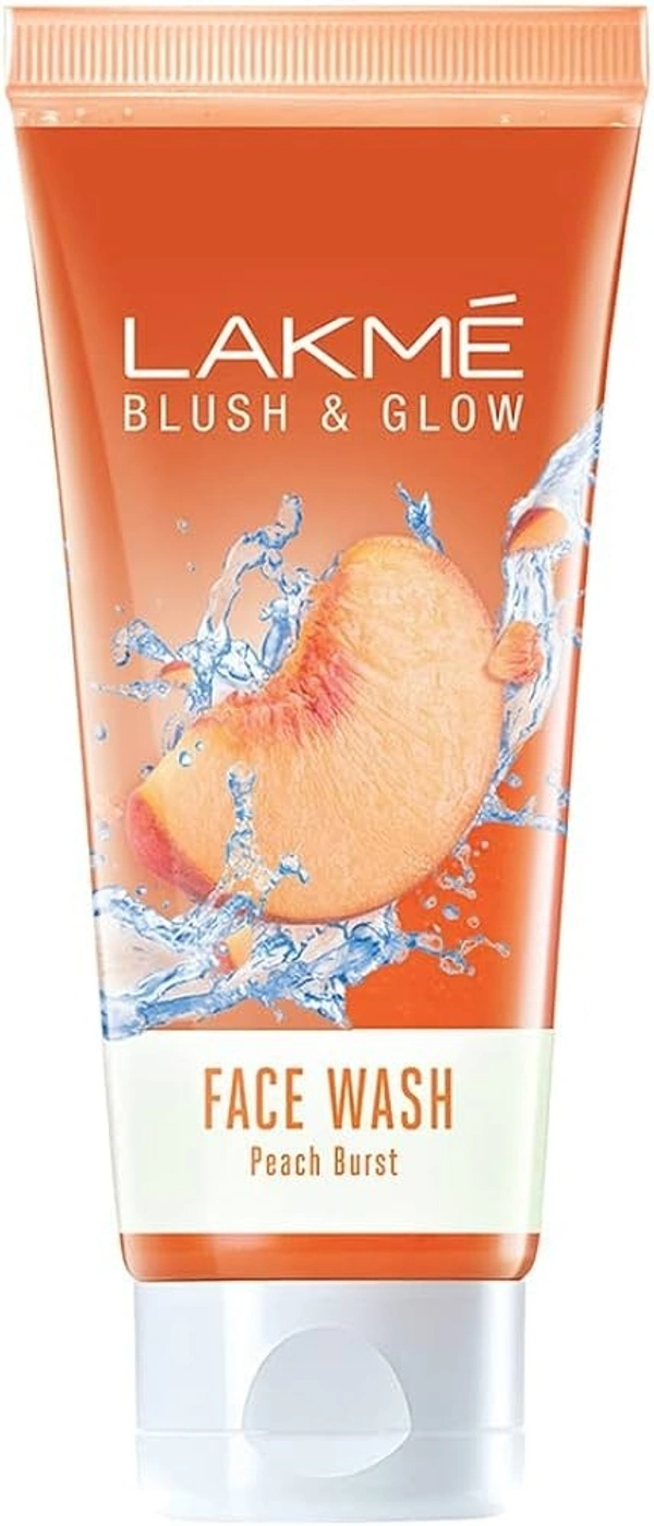 Lakme Blush Glow Face Wash Peach, 50g