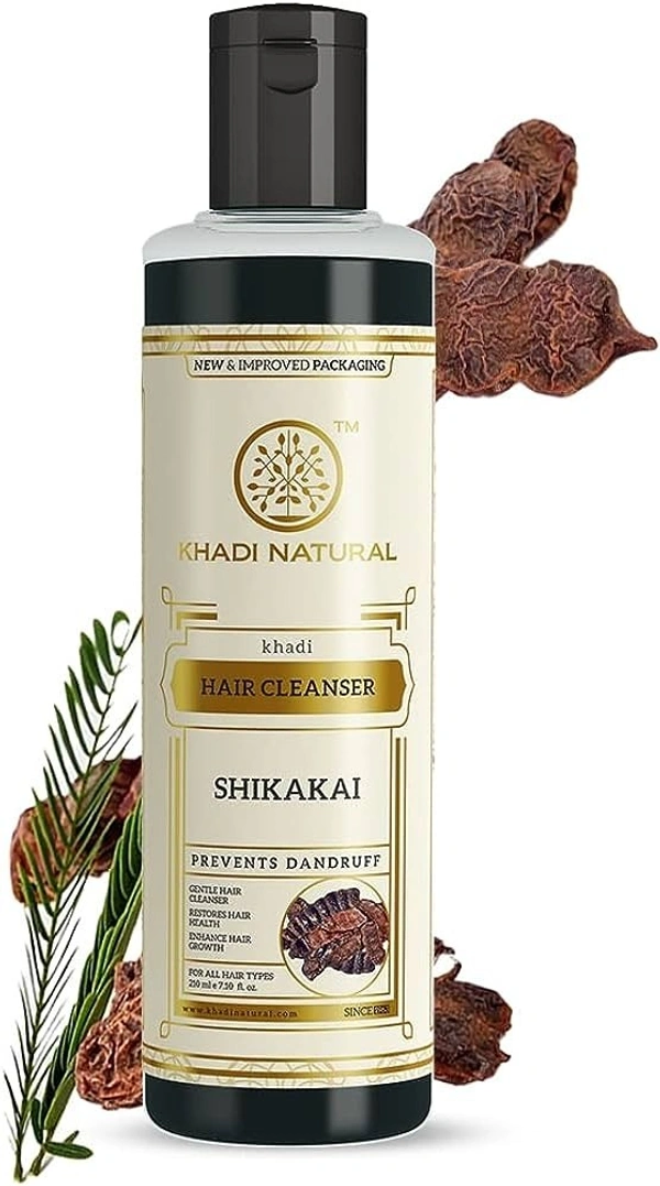 Khadi Herbal Shikakai Honey Hair Cleanser, 210ml