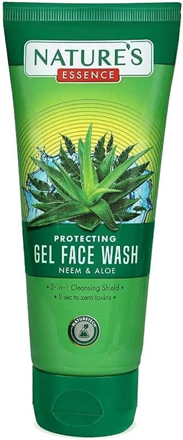Nature's Face Wash Antiacne Pimple Prevention Neem Aloe Vera, 65ml