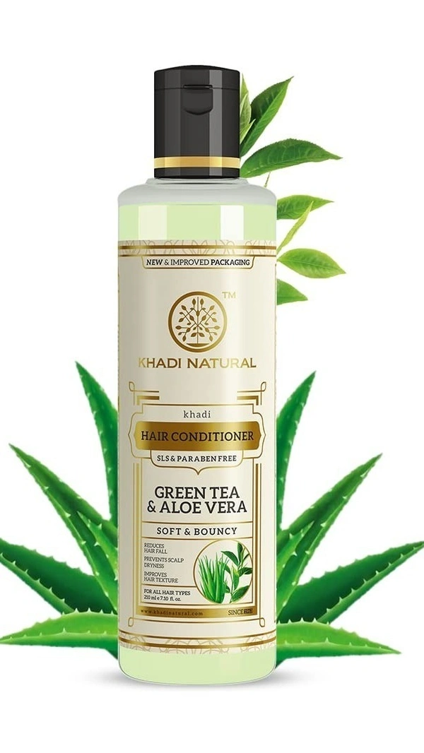 Khadi Herbal Green Tea Aloevera Hair Conditioner, 210ml