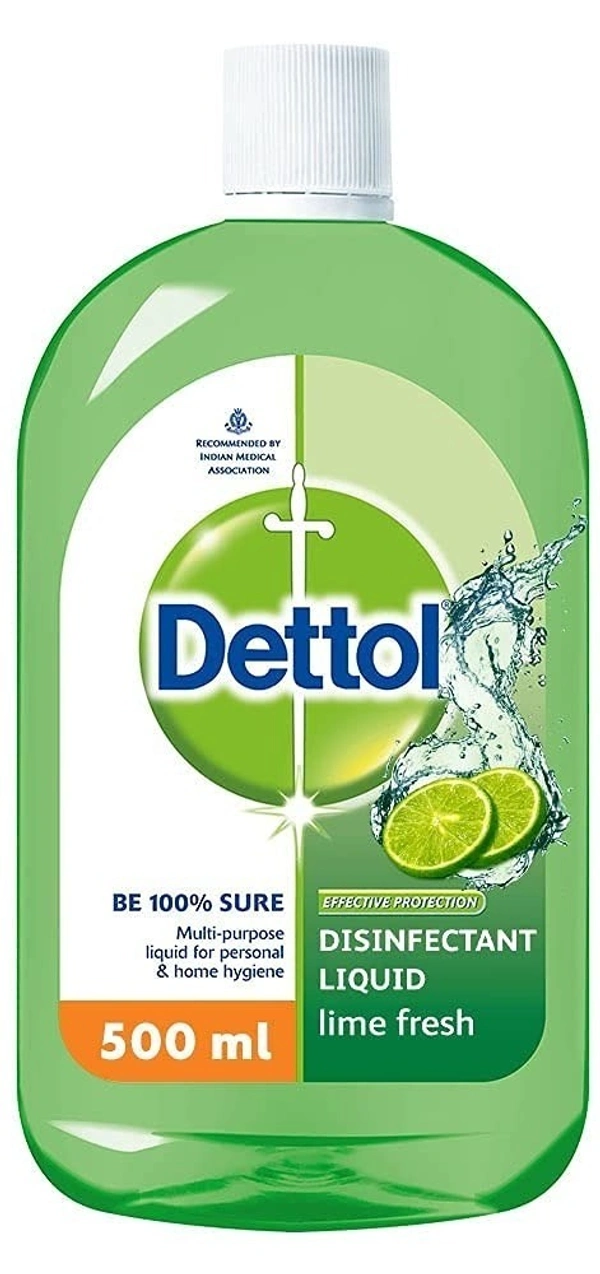 Dettol Antiseptic Disinfectant Liquid Lime Fresh, 500ml