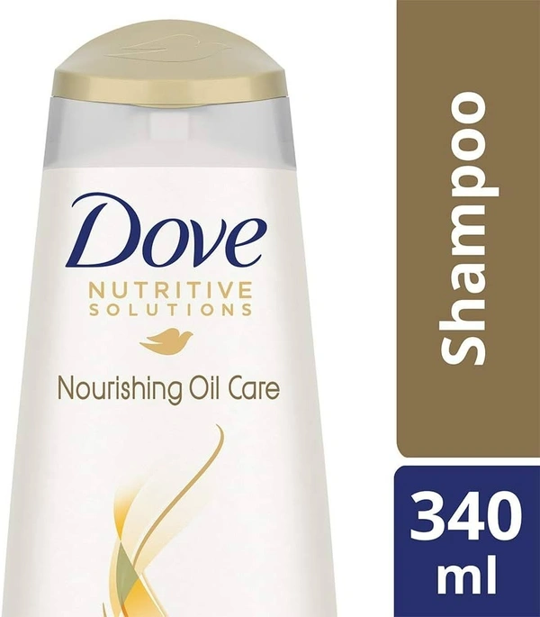 Dove Oil Care Shampoo For Frizzy Dry Hair Nourishing, 340ml