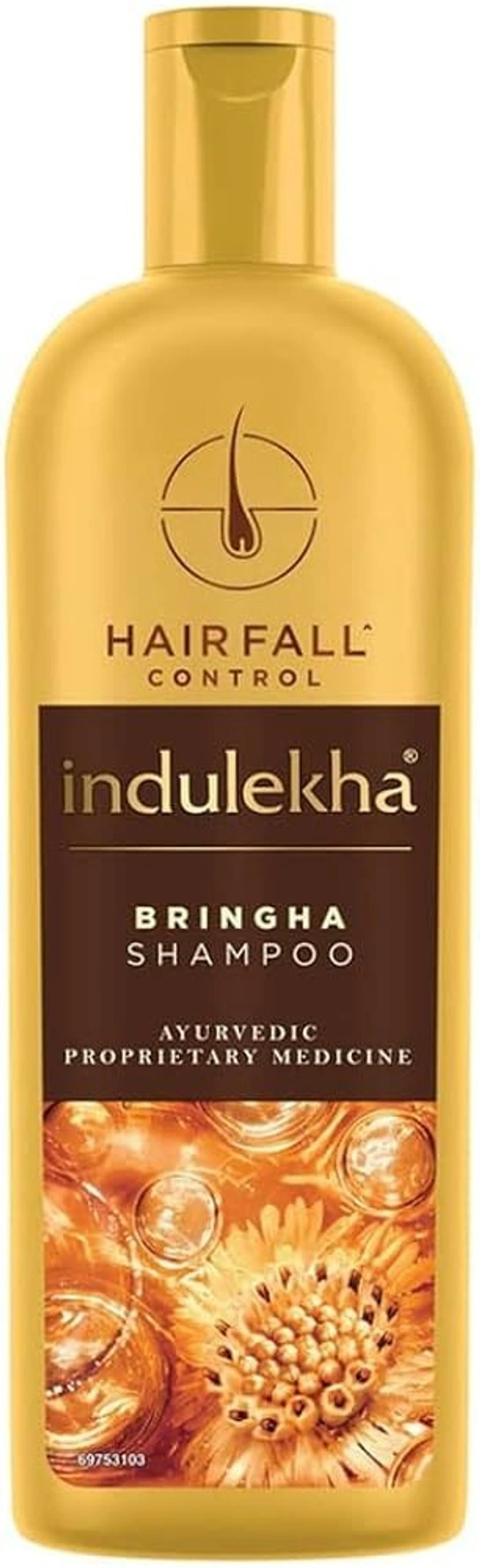 Indulekha Bringha Anti Hairfall Hair Cleanser Shampoo, 340ml