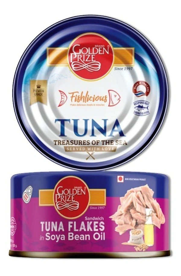 Golden Prize Tuna Sandwich Soya Bean Oil, 185g