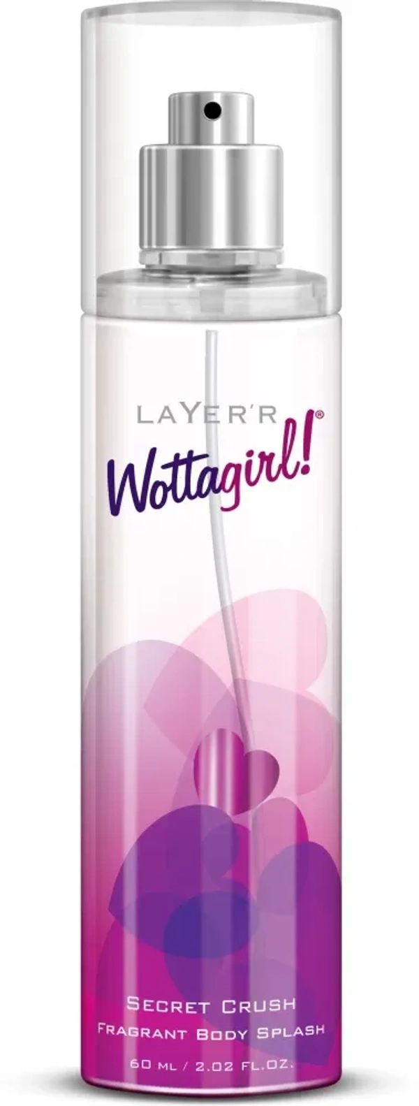 Layer'R Wottagirl Secret Crush Fragrant Body Splash, 135ml