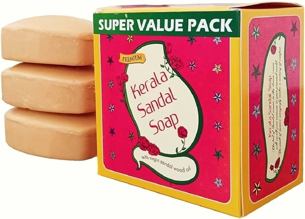 Kerala Sandal Bathing Soap Family Pack, 450g