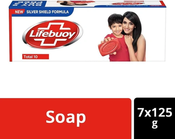 Lifebuoy Total Soap Buy 5 Get 2 Free (Pack of 7), 125g