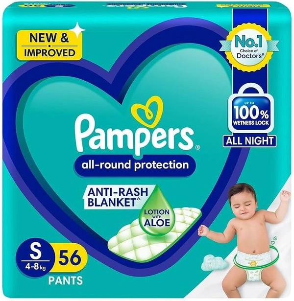 Pampers Diapers All - Round Protection Small, 56 pants