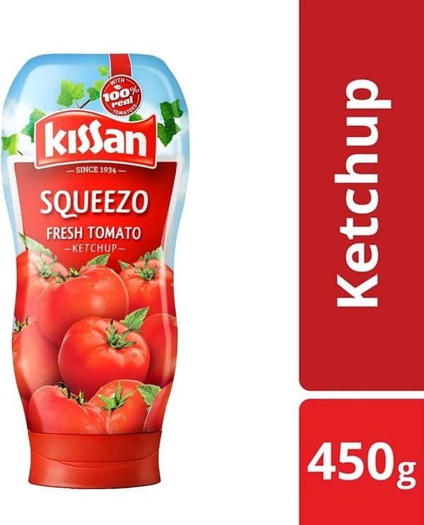 Kissan Squeezo Fresh Tomato Ketchup, 450g