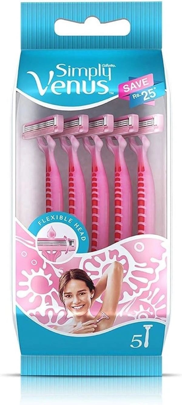 Gillette Simply Venus Hair Removal for Women 5 razors
