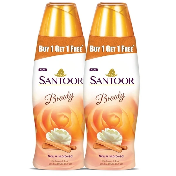 Santoor Beauty Perfumed Talc 2 Set, 200g