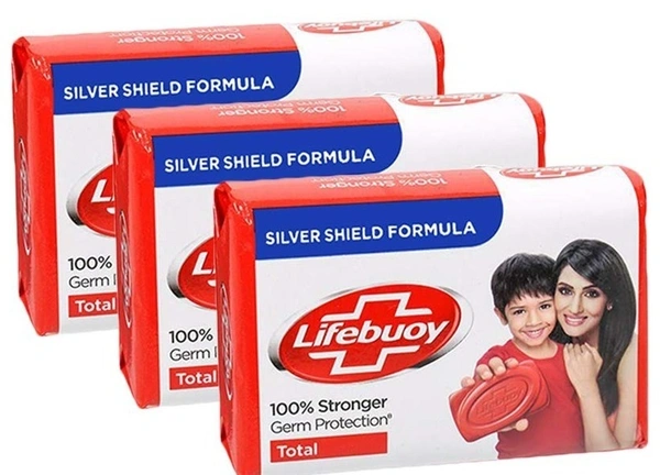 Lifebuoy Total 10 Soap Bar (Pack of 3), 1 pcs