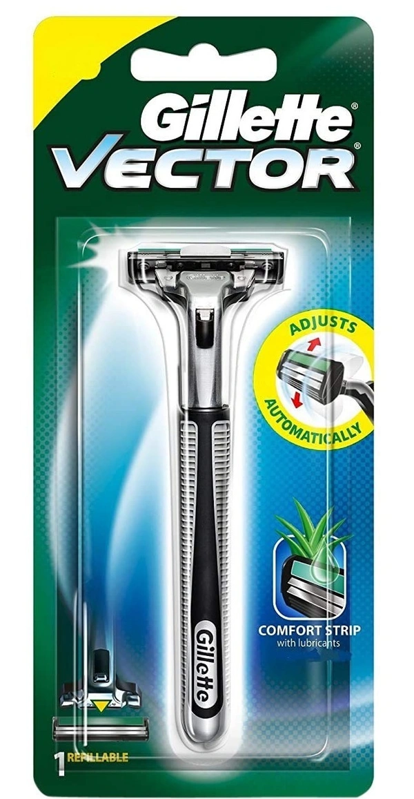 Gillette Vector Plus Shaving Razor, 1 pcs