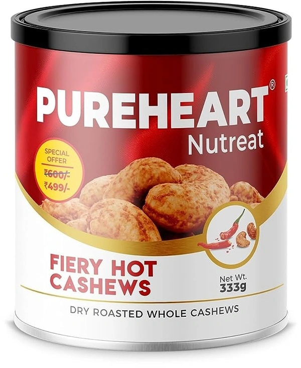 Pureheart Nutreat Fiery Hot Cashews, 340g