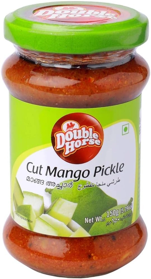 Double Horse Tender Mango Pickle, Jar 150g