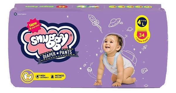 Snuggy Diaper& Pants Large 34 Pants, 34 pants