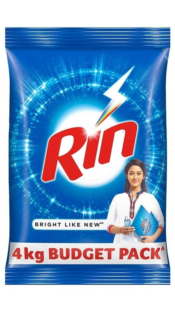 Rin Detergent Powder, 4 kg