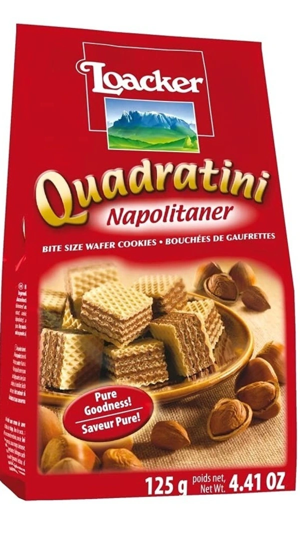 Loacker Quadratini Napolitaner, 125g