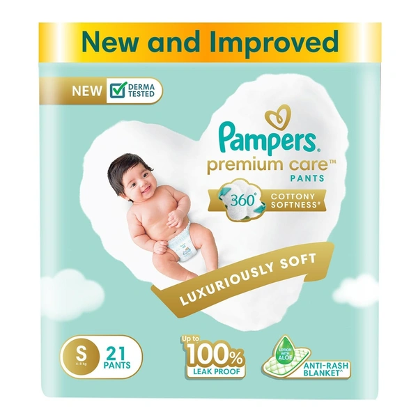 Pampers Premium Care Small Diapers, 21 Pants