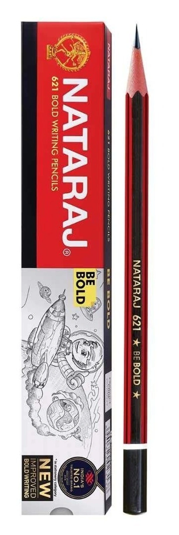 Nataraj 621 Bold Writing Pencils (10 Nos)