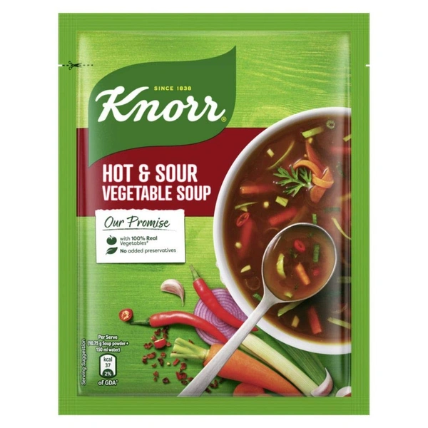 Knorr Classic Hot and Sour Soup With Real Vegetables , 45g