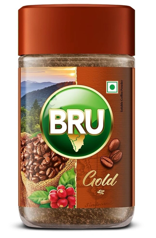 Bru Gold Instant Coffee Powder, 50g Bottle