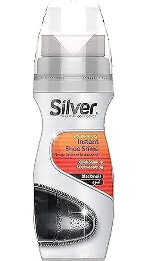 Silver Express Instant Shoe Quick Shine Brown, 75 ml
