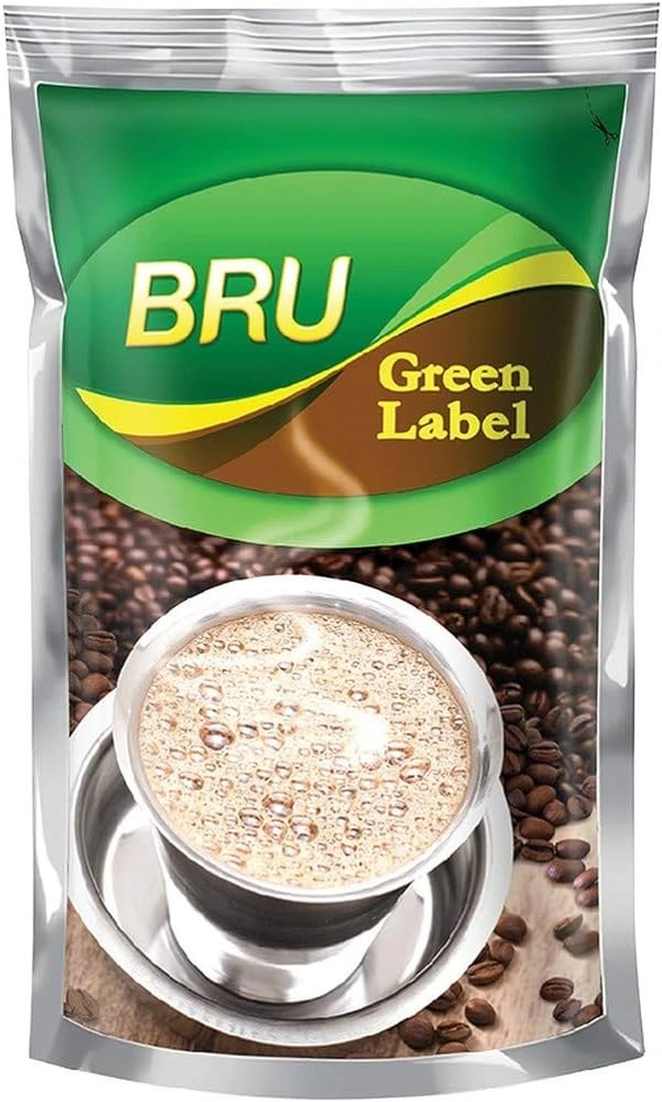 Bru Green Label Coffee Powder, 500g Pouch