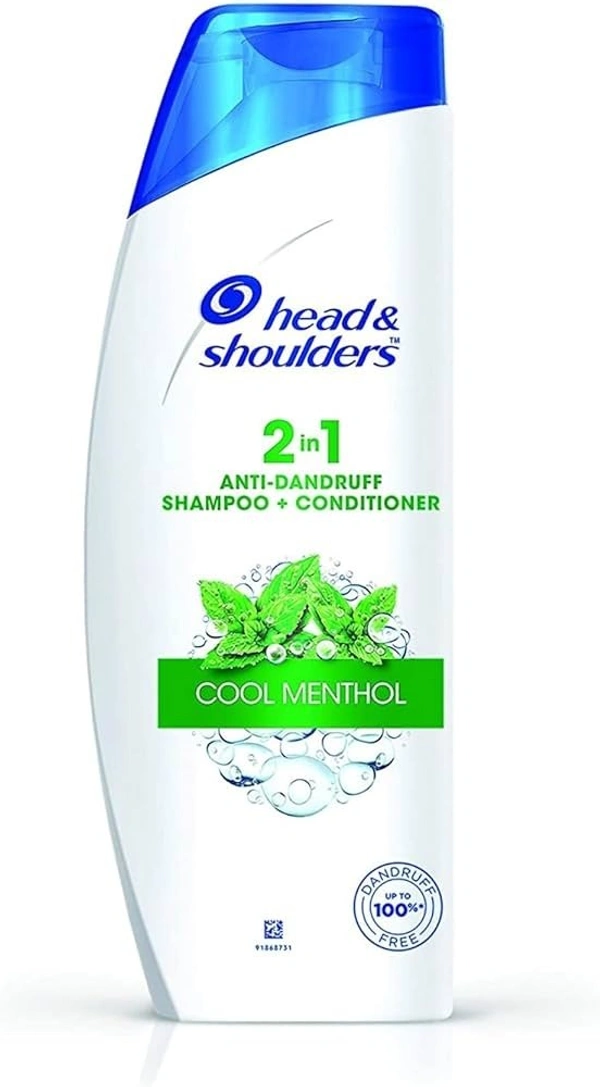 Head& shoulders Shampoo + Conditioner (2 - in - 1) Cool Menthol, 180ml