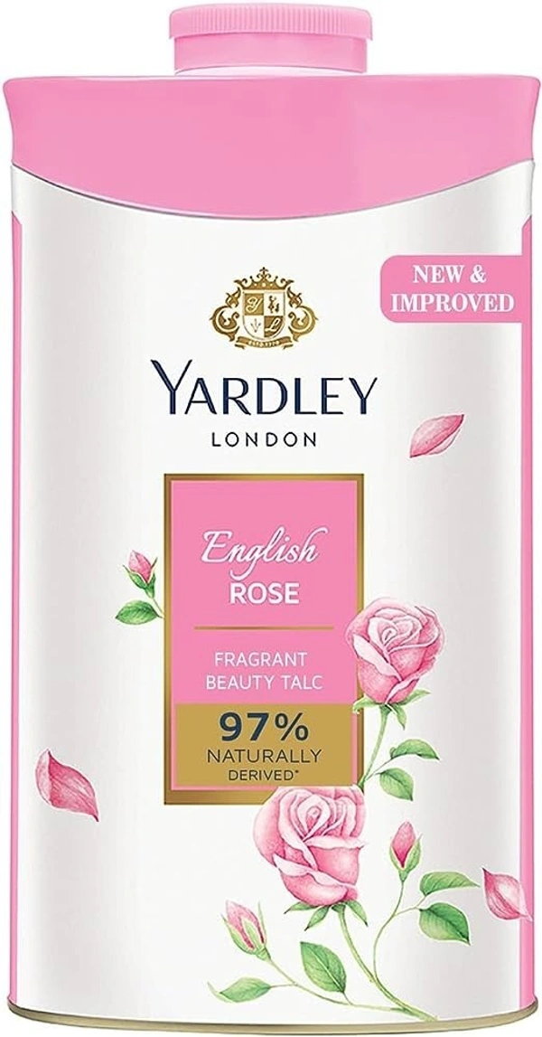 Yardley London English Rose Talc Compact Perfume Free, 250g