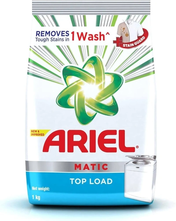 Ariel Matic Top Load Detergent Washing Powder Carton, 1 kg